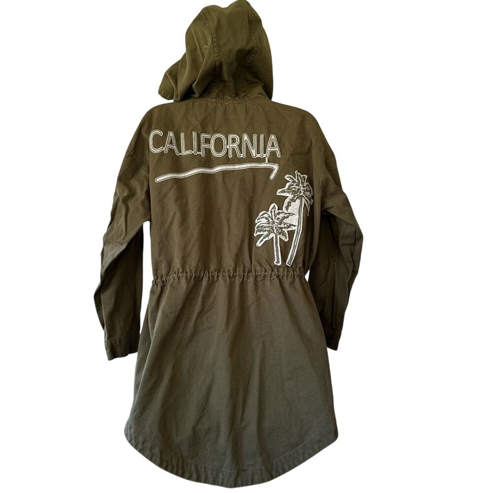 En Créme California cotton canvas hooded utility field jacket